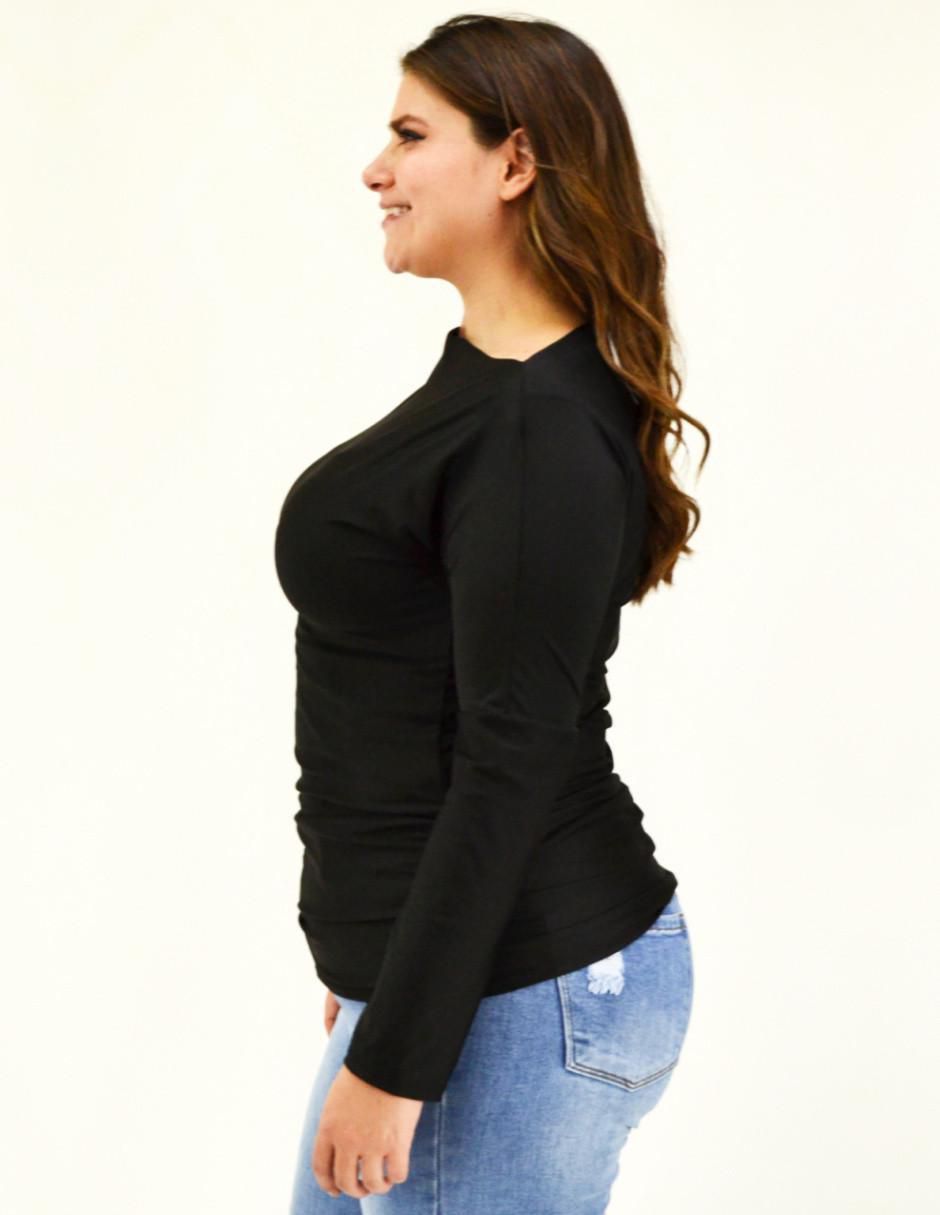 Blusa Roman Fashion manga larga para mujer