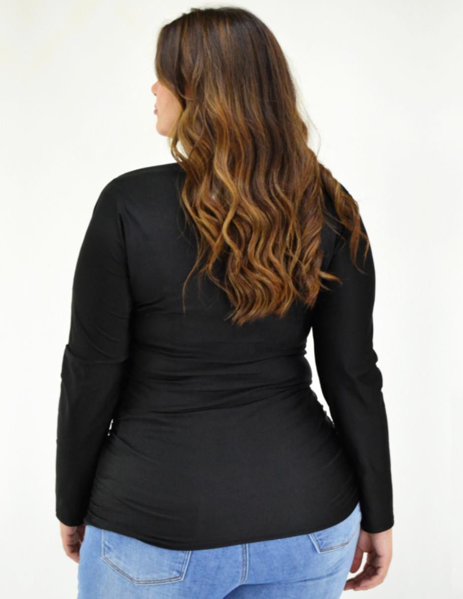 Blusa Roman Fashion manga larga para mujer