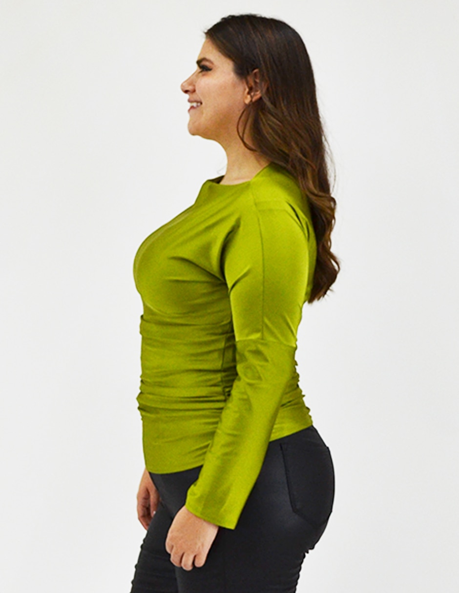Blusa Roman Fashion manga larga para mujer