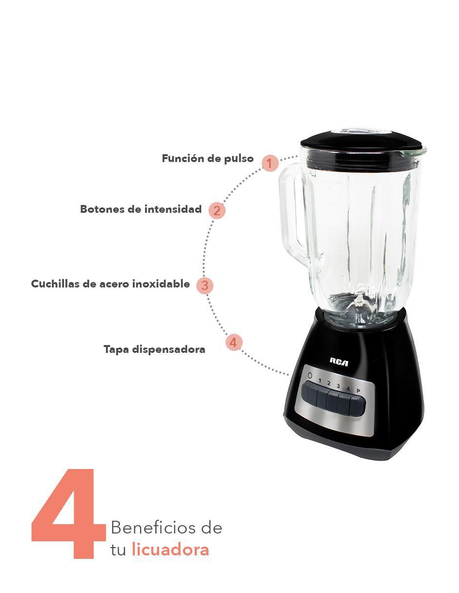 LICUADORA RC-L3 RCA, NEGRO