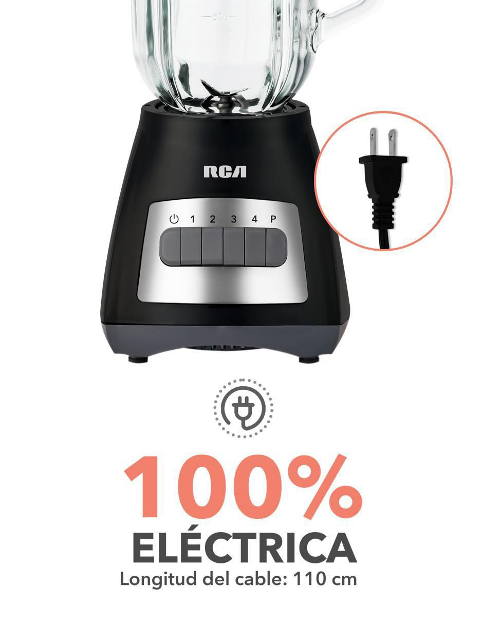 LICUADORA RC-L3 RCA, NEGRO