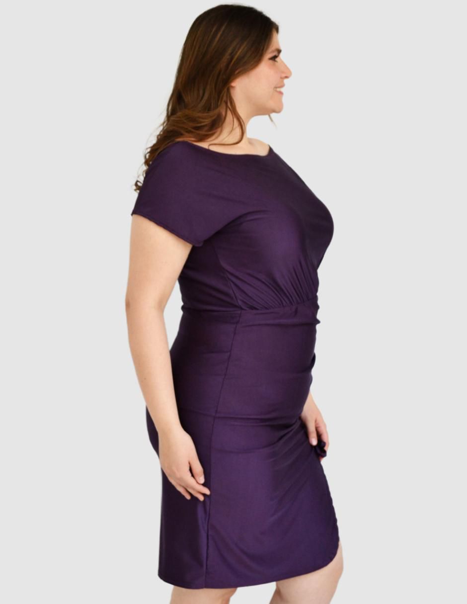 Vestido arriba rodilla de fiesta escote Medio 5
