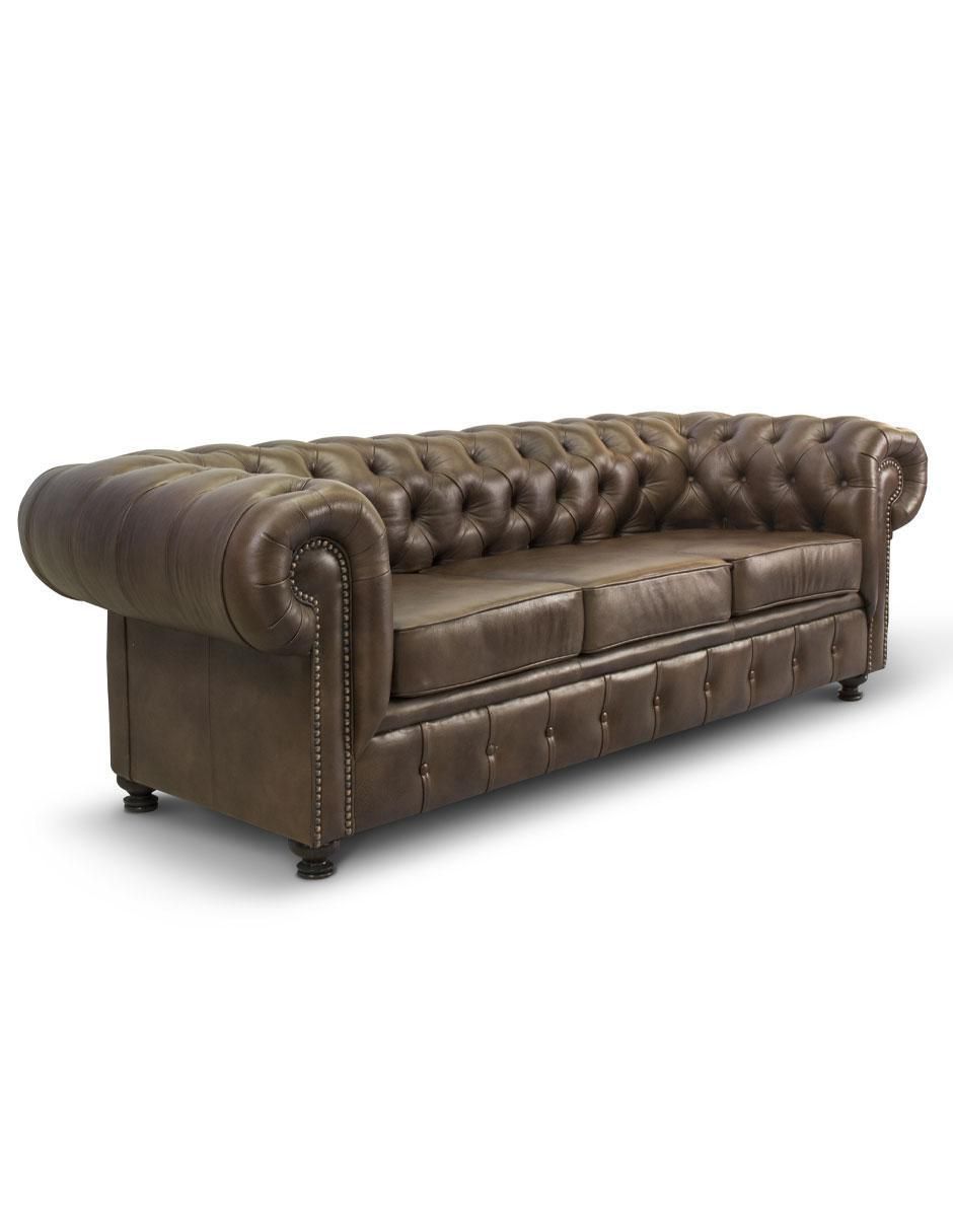 Sofá Chesterfield de piel