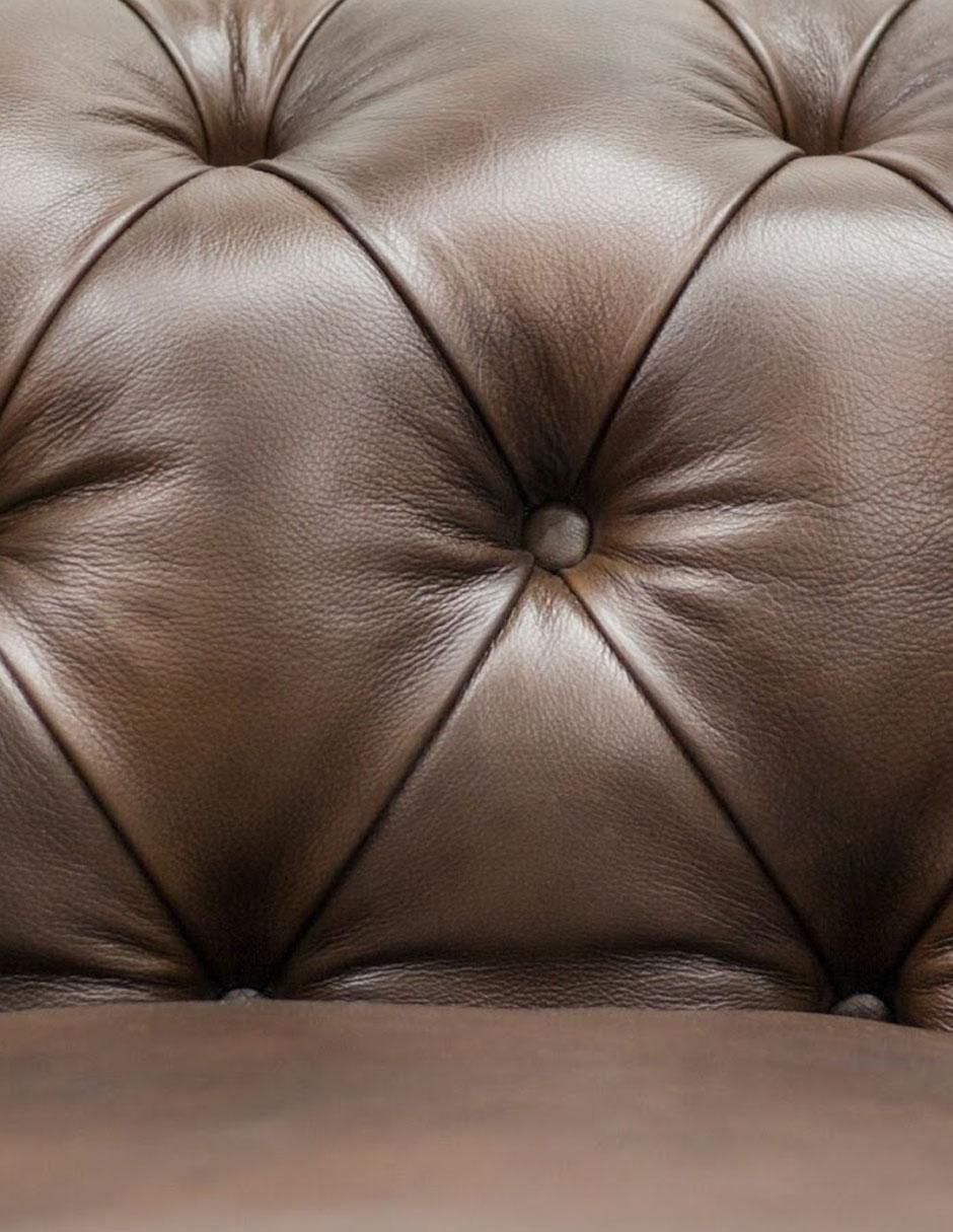 Sofá Chesterfield de piel