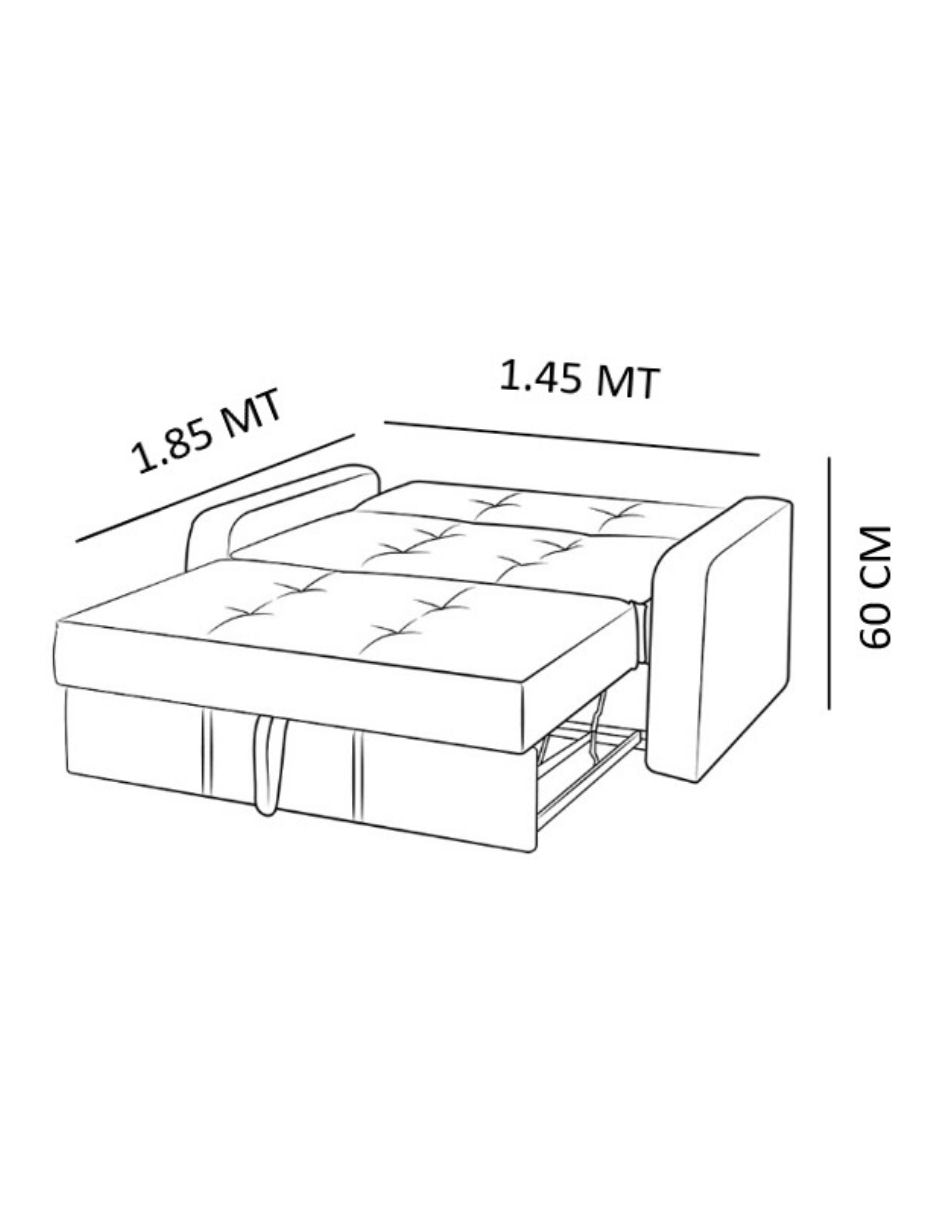 Sofá cama Manne Matrimonial M & de chenille 14