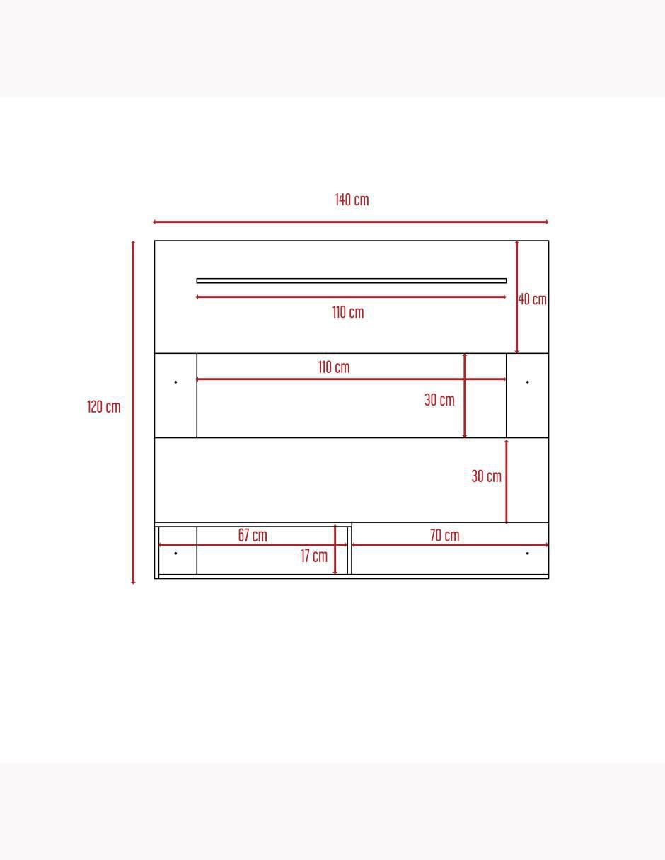 Mueble de TV armable Beijing de melamina 7