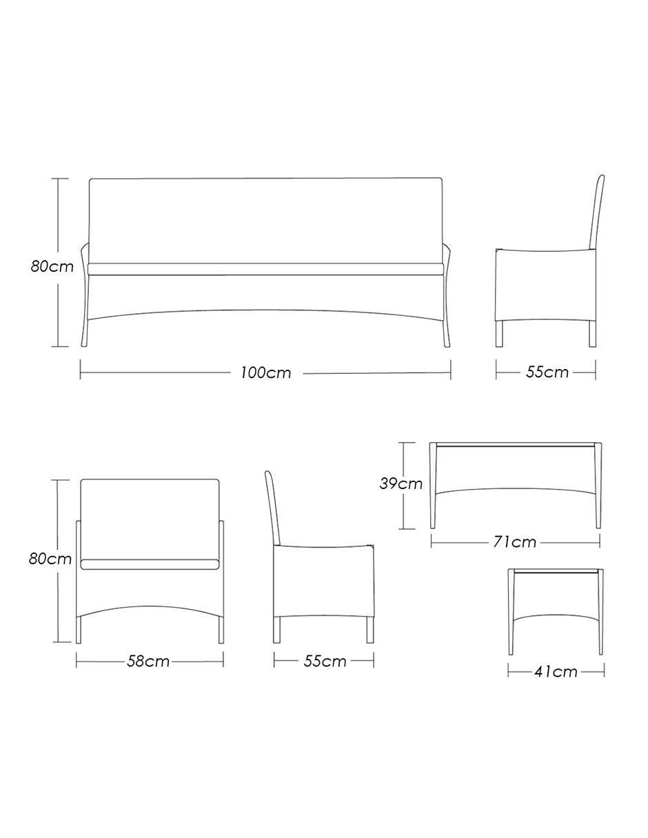 Set sala exterior 8