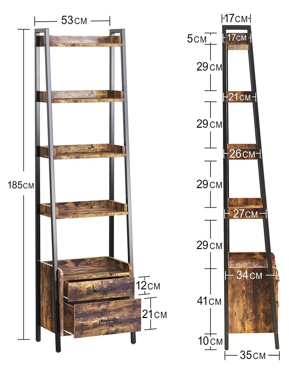 Librero armable de madera