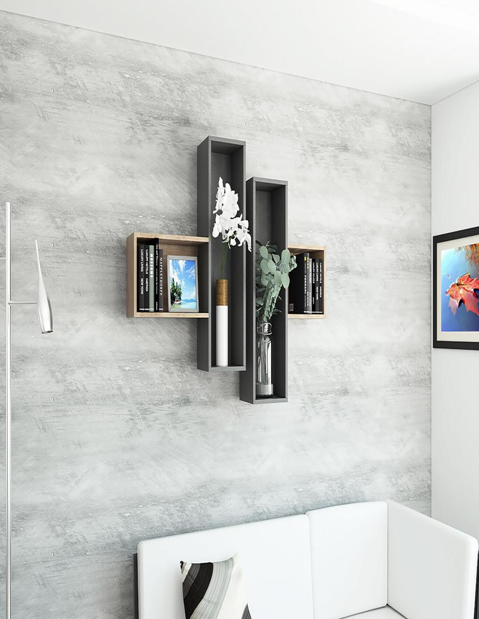 Repisa armable Wall de MDF 4