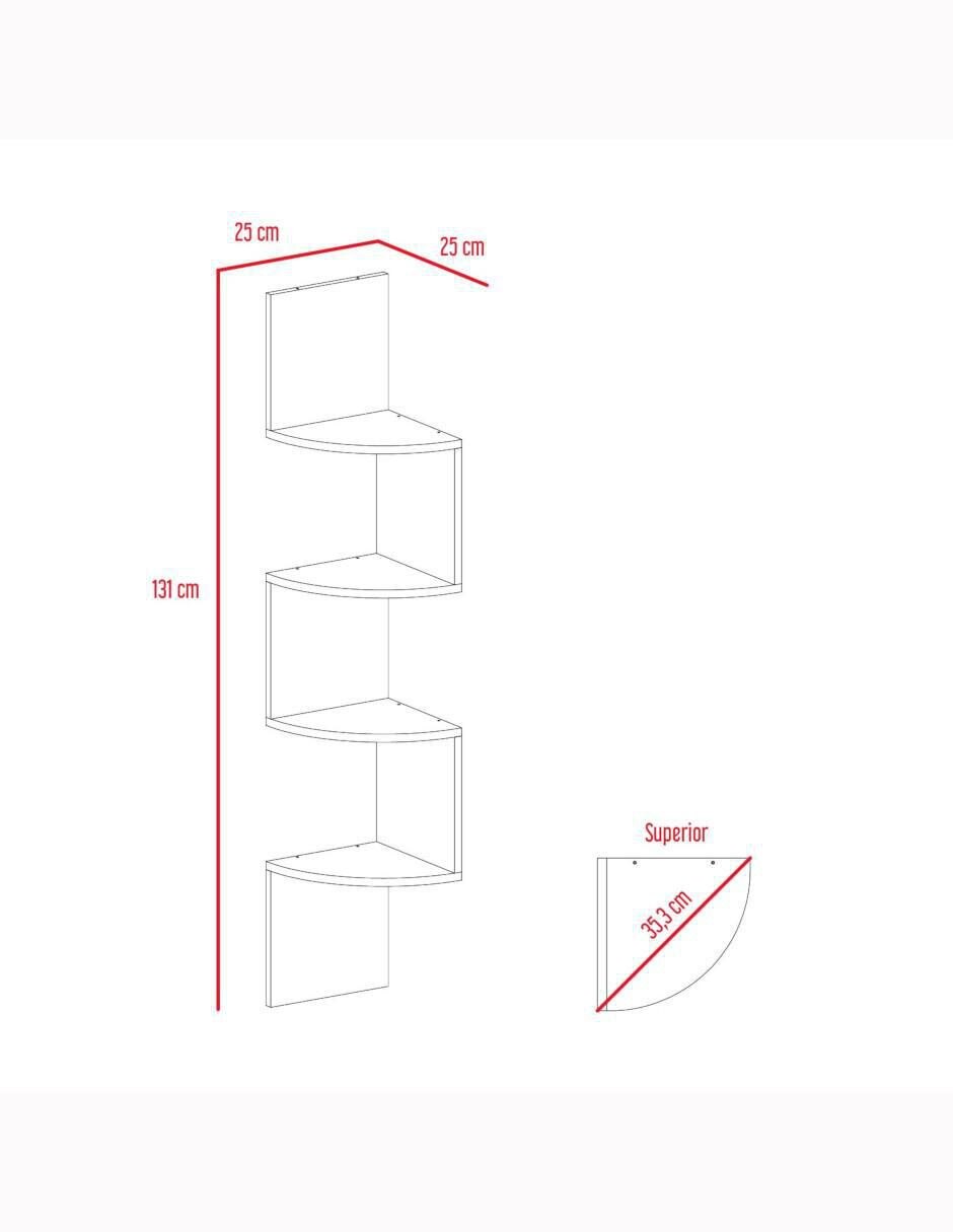 Repisa armable Rosset de MDF 6