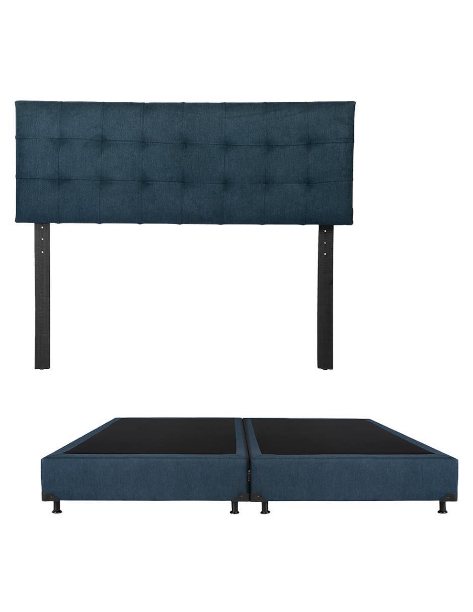 Cama catania con box de madera