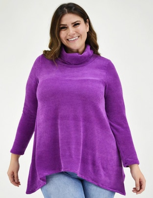 Suéter cuello alto para mujer
