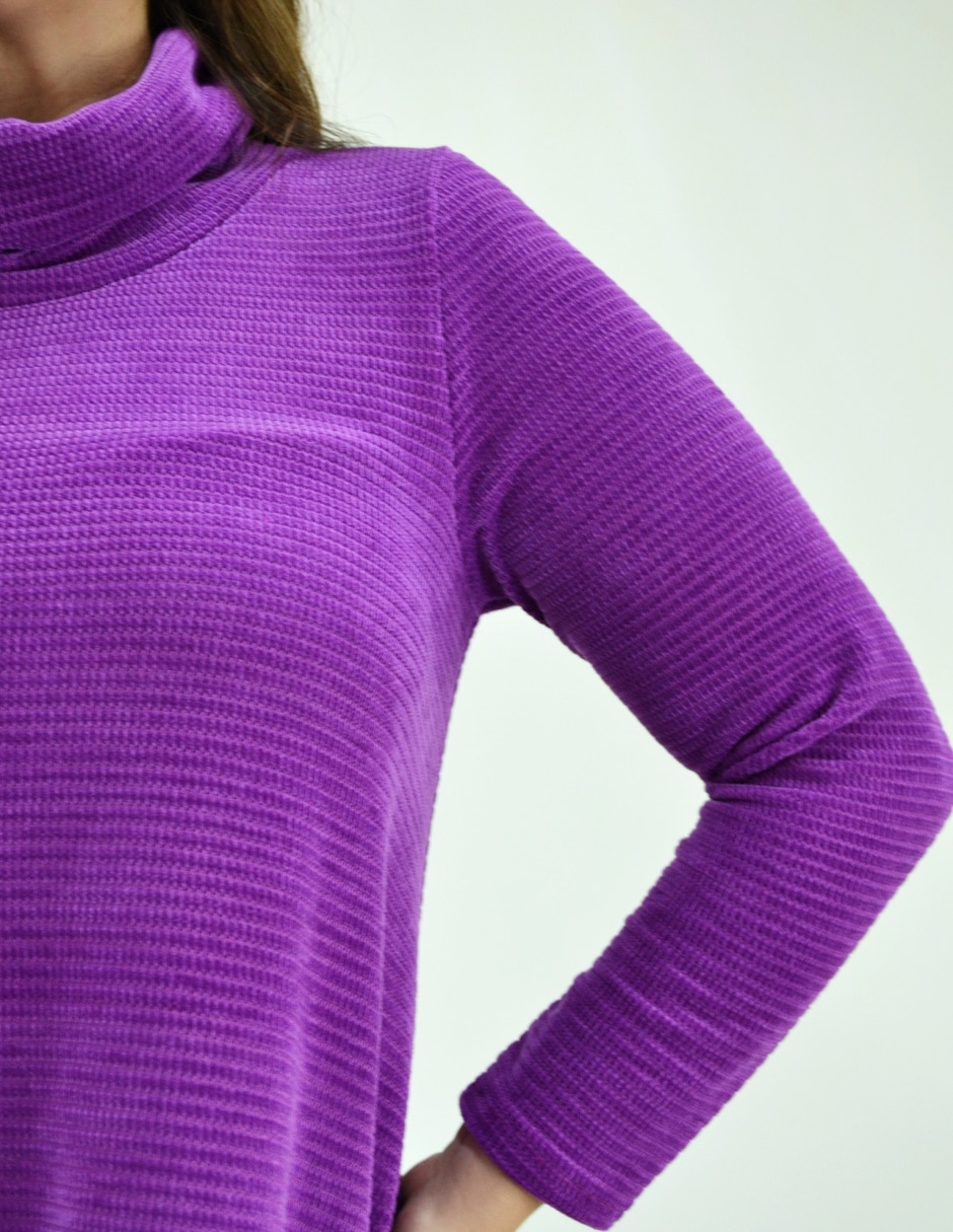 Suéter cuello alto para mujer