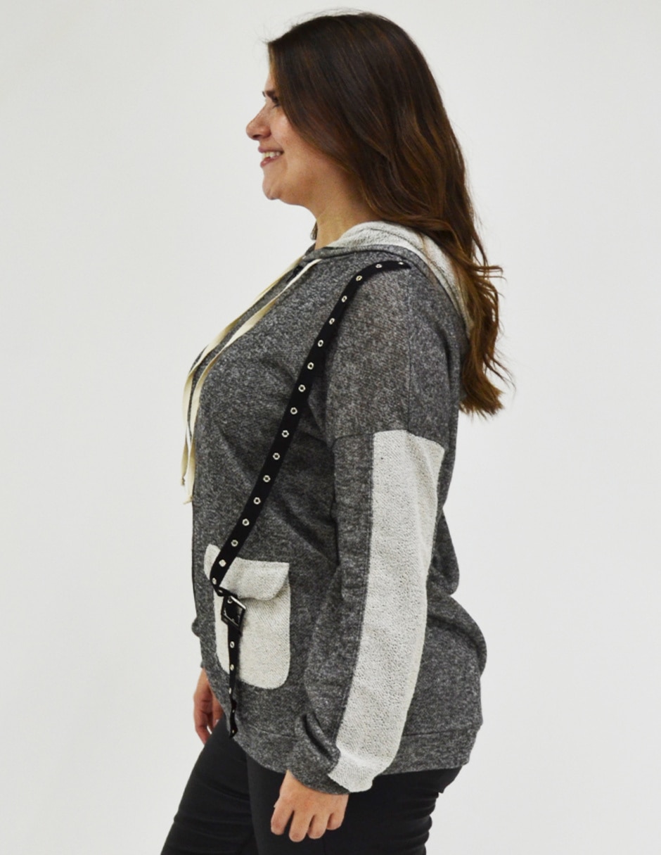 Sudadera con bolsillos para mujer 5