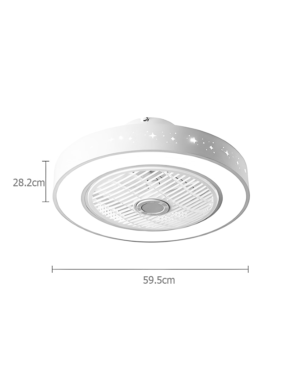 VENTILADOR DE TECHO WF60005 ME, BLANCO 3