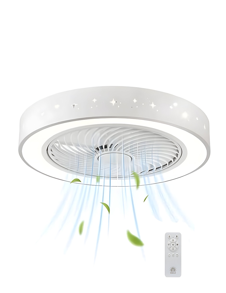 VENTILADOR DE TECHO WF60005 ME, BLANCO 2