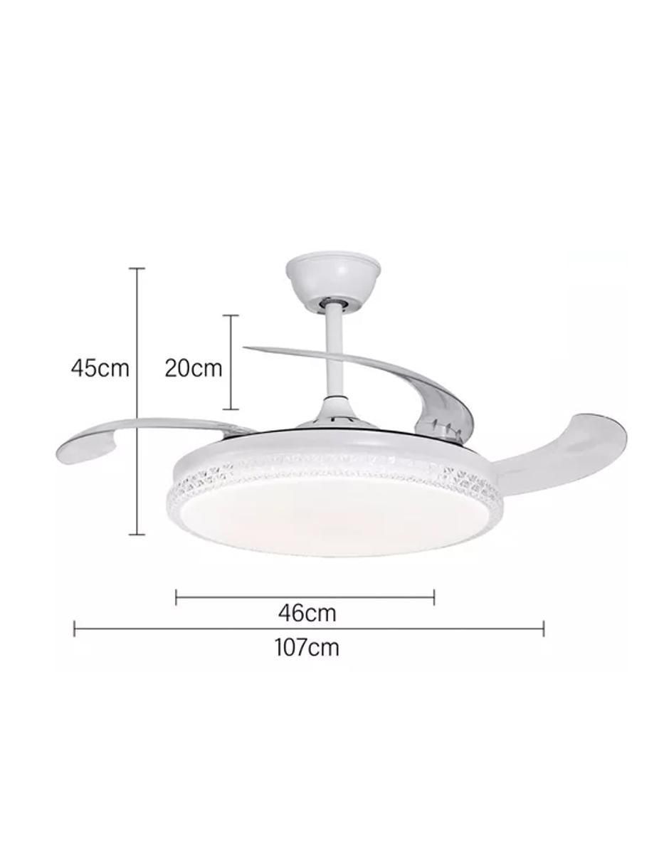 VENTILADOR DE TECHO F7240 MEGA, BLANCO