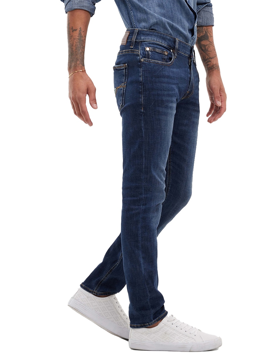 Jeans skinny GUESS deslavado para hombre