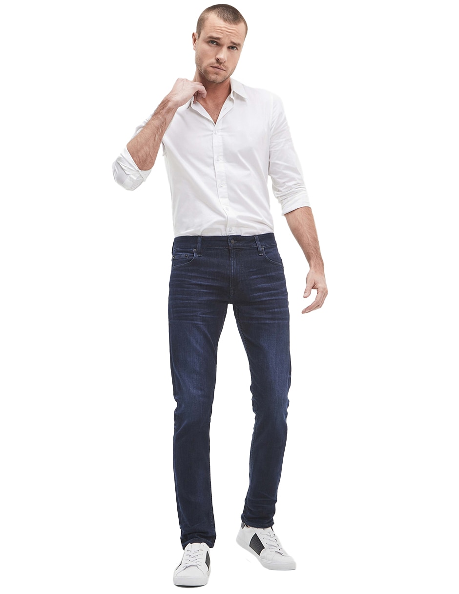 Jeans slim deslavado para hombre Jeans slim deslavado para hombre