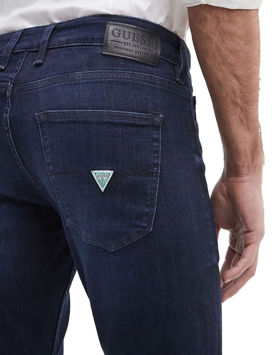 Jeans slim GUESS deslavado para hombre