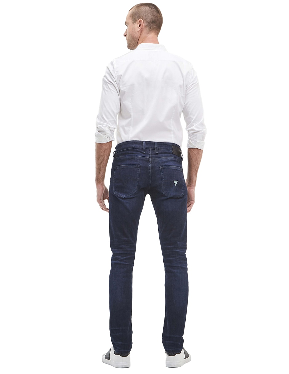Jeans slim GUESS deslavado para hombre