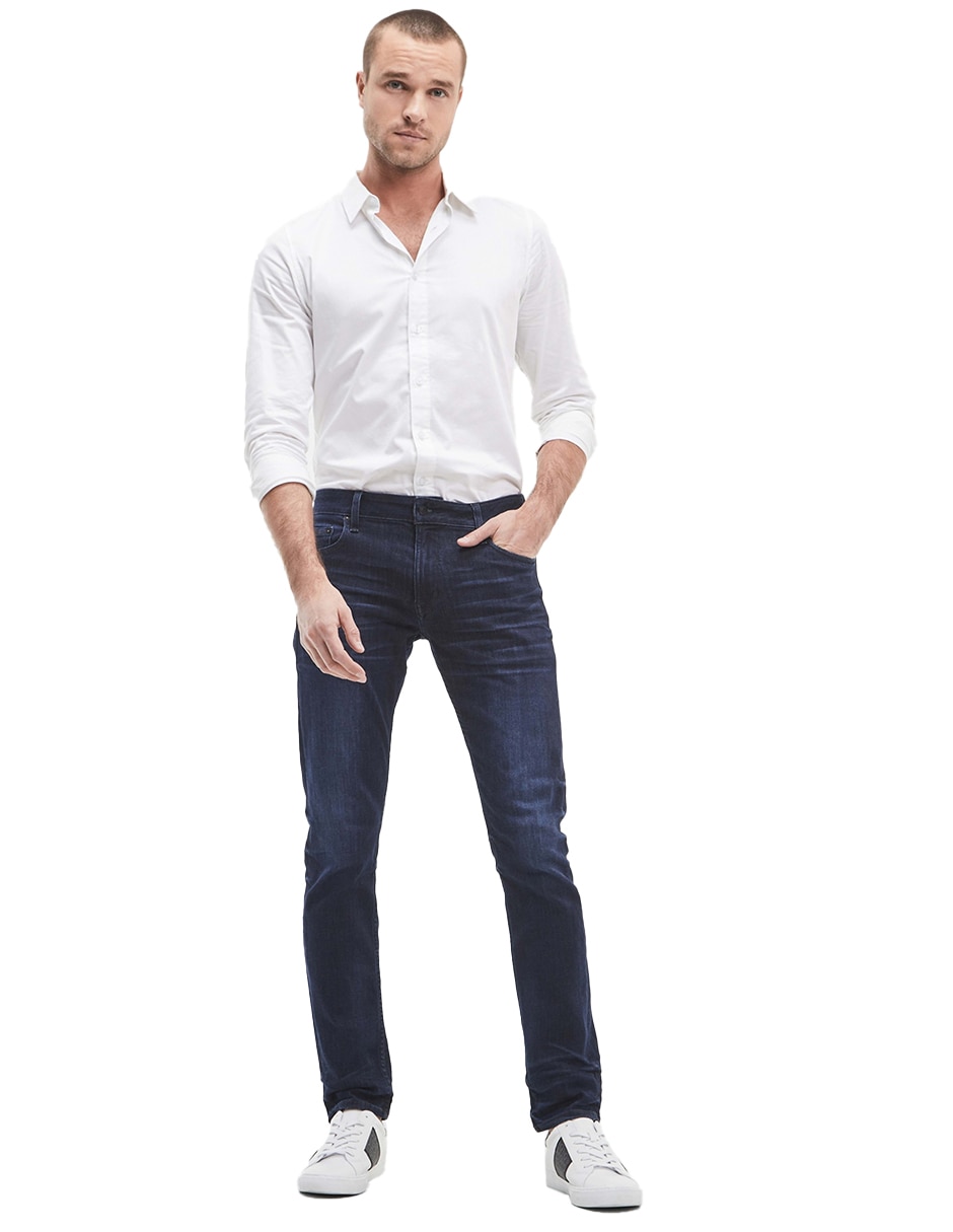 Jeans slim GUESS deslavado para hombre
