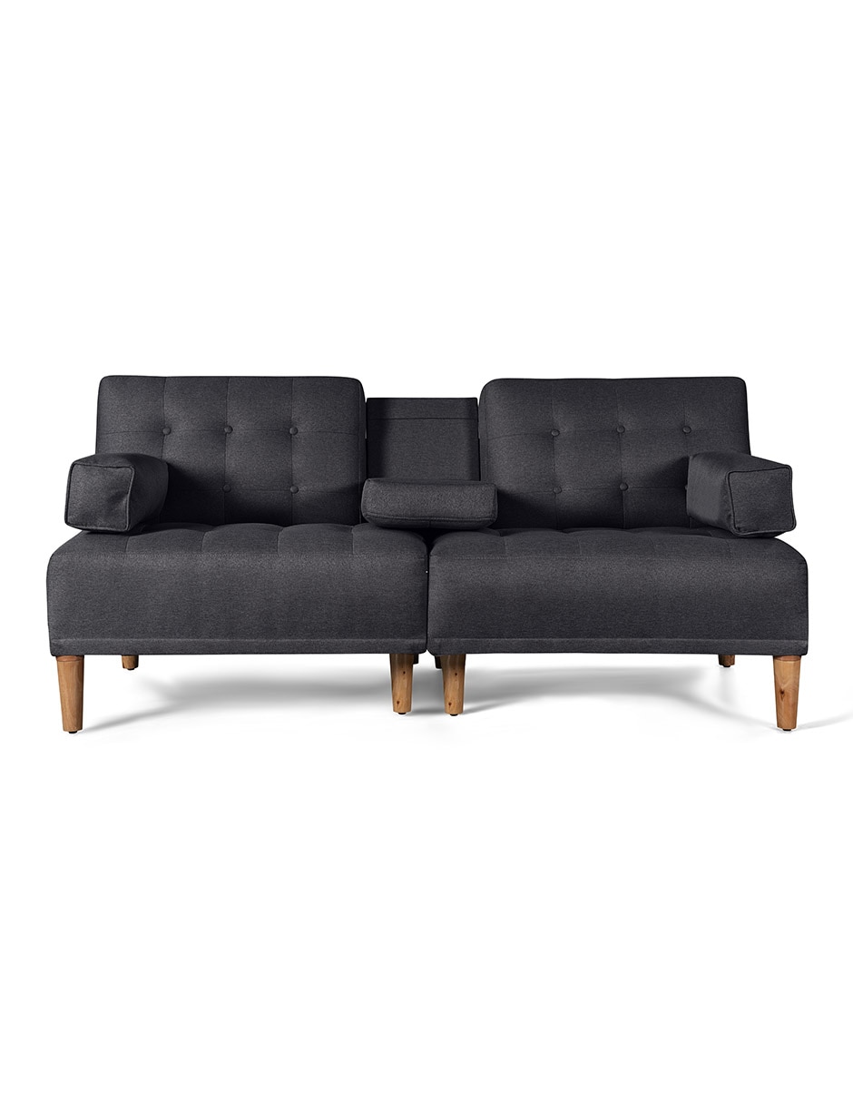 Sofá cama armable Queen memory foam de lino 1