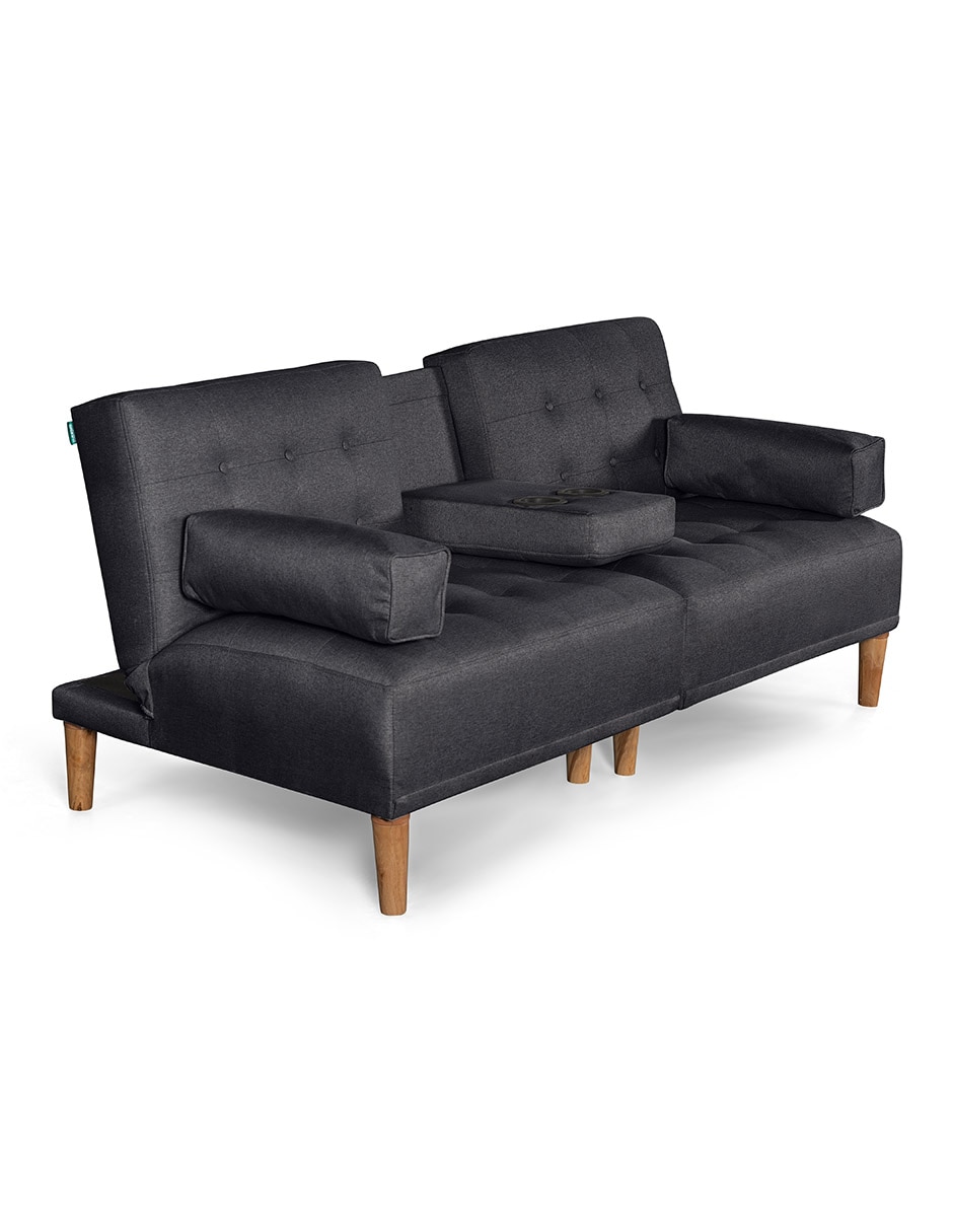 Sofá cama armable Queen memory foam de lino 3