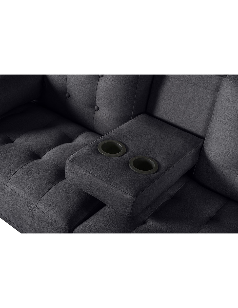 Sofá cama armable Queen memory foam de lino 7