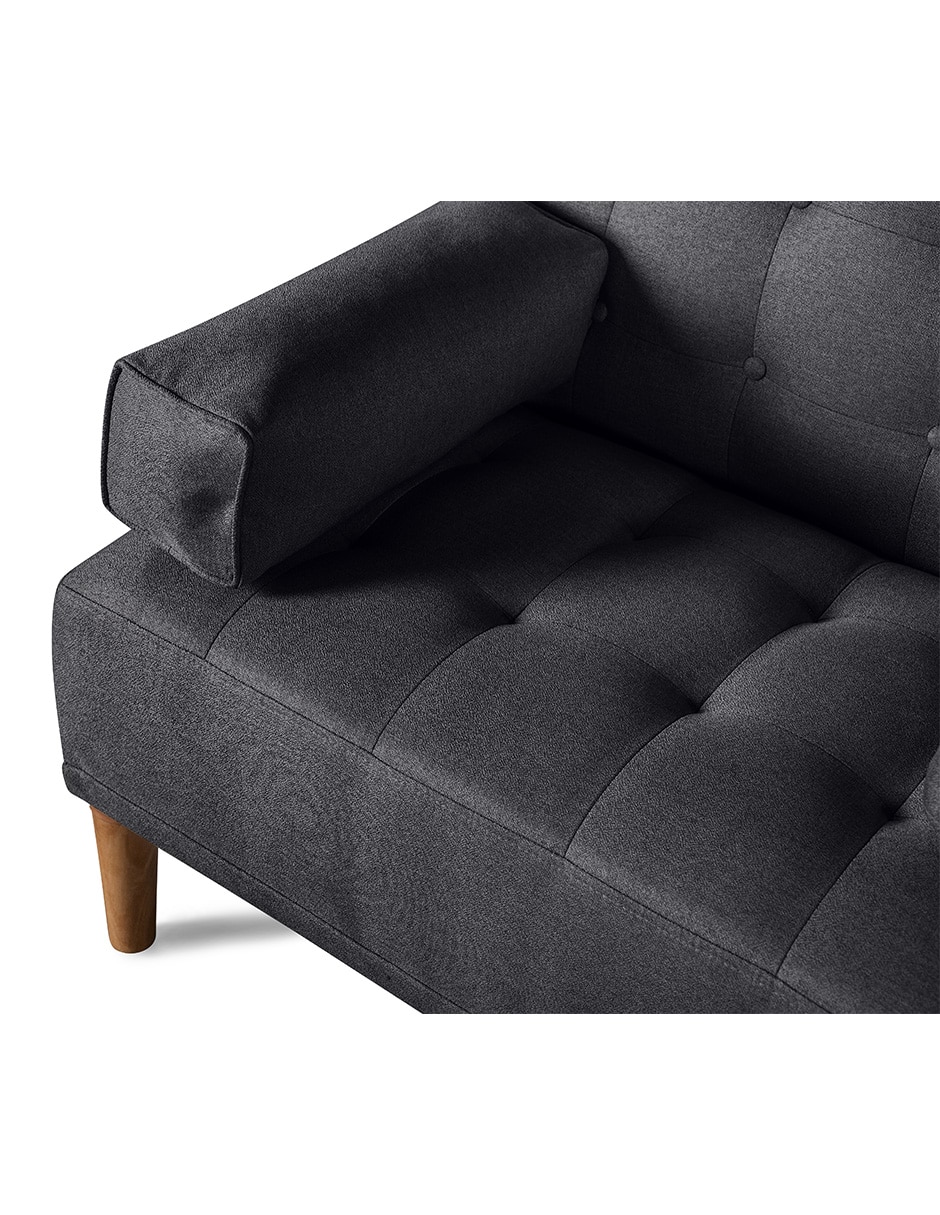 Sofá cama armable Queen memory foam de lino 4