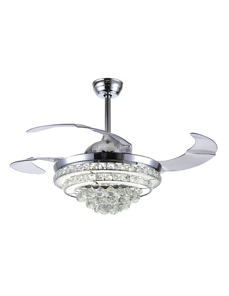 VENTILADOR DE TECHO F8597A-5, PLATEADO