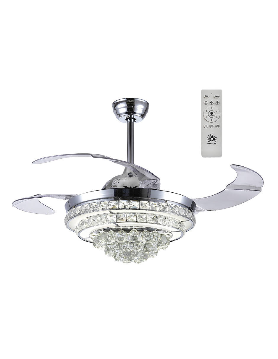 VENTILADOR DE TECHO F8597A-5, PLATEADO 2