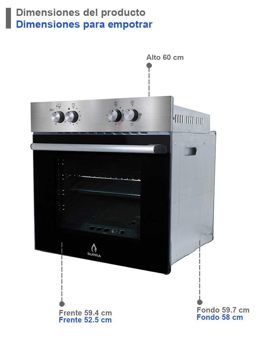 Horno a gas/eléctrico Supra WELLER capacidad 60 L