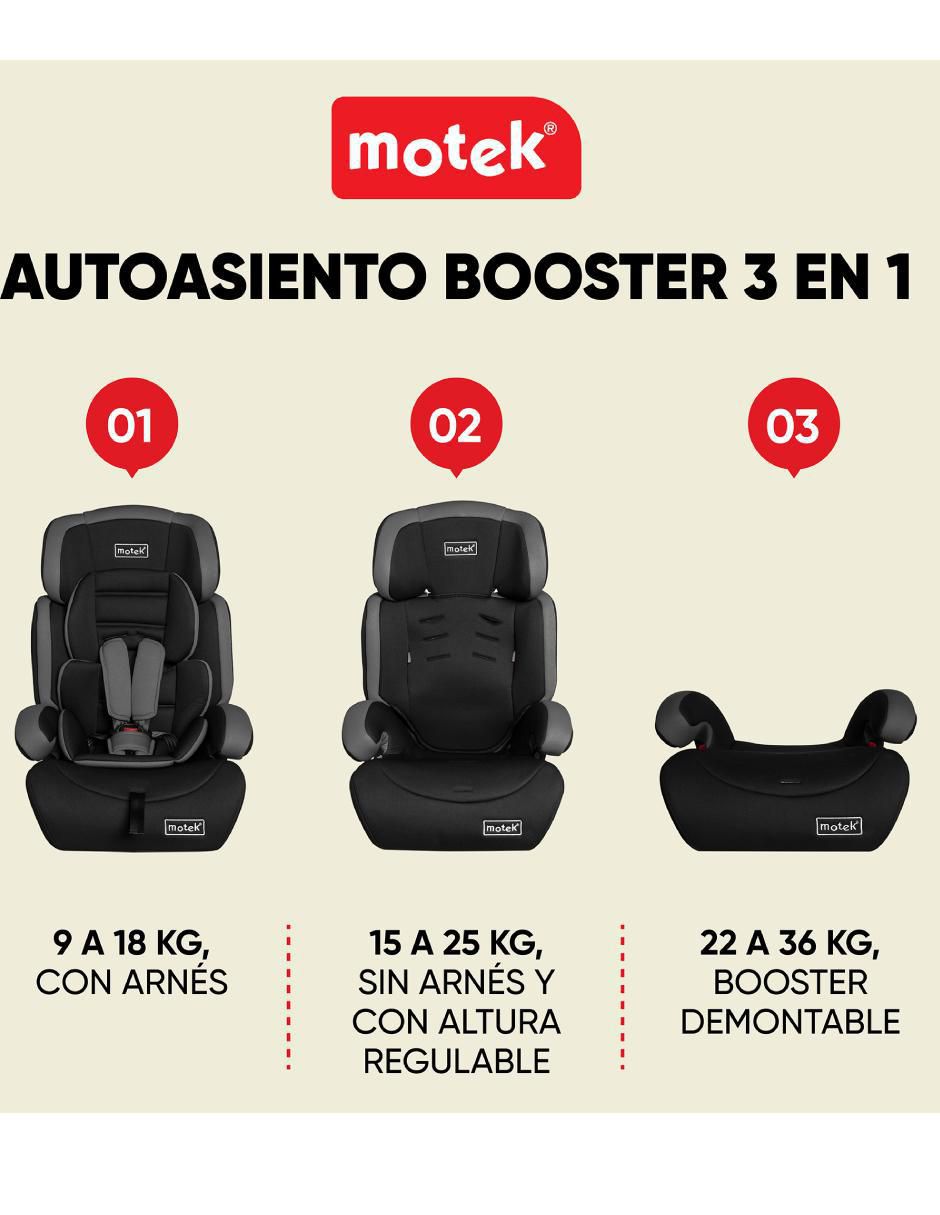 Autoasiento convertible motek "compatible con" no aplica benjo
