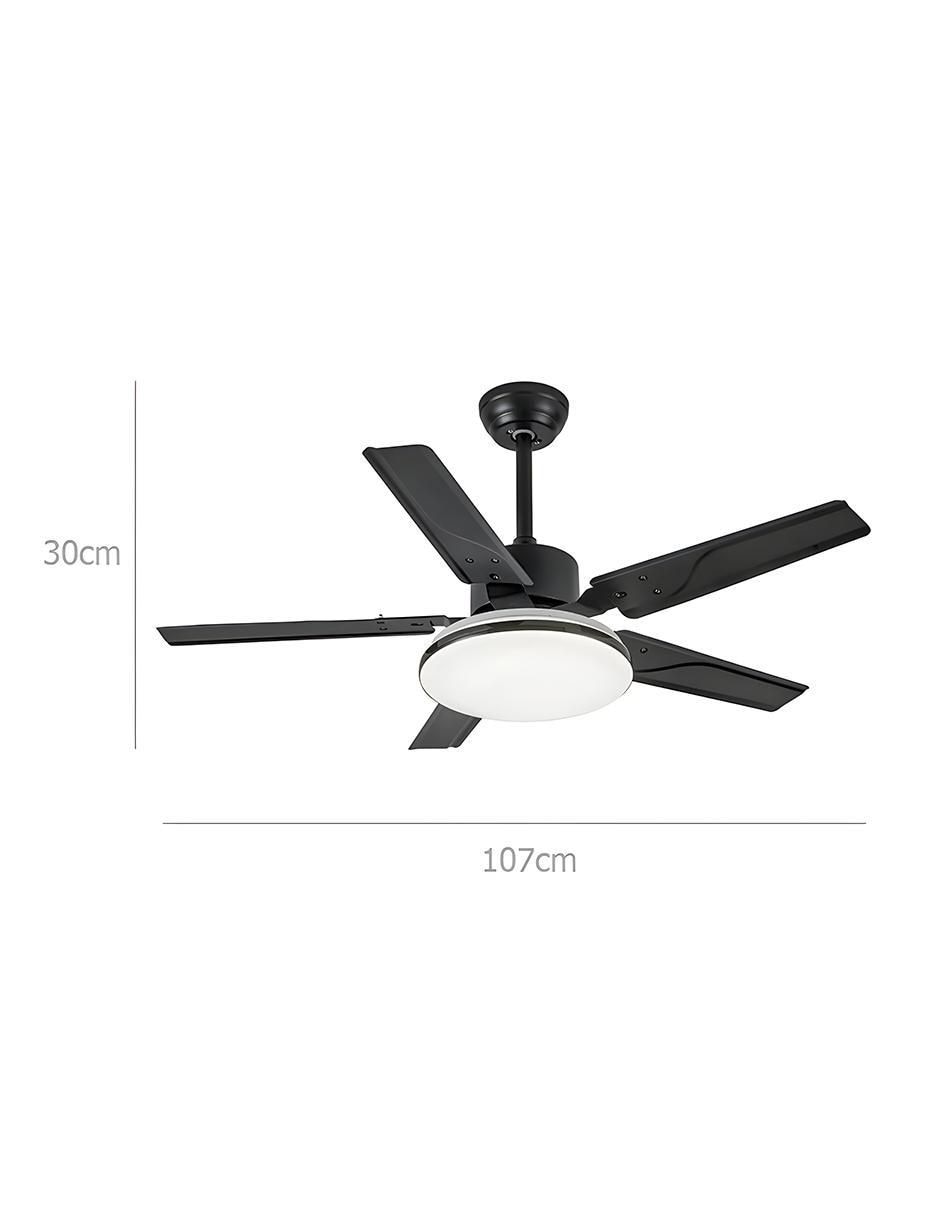 VENTILADOR DE TECHO FHM017 MEGA, NEGRO 3