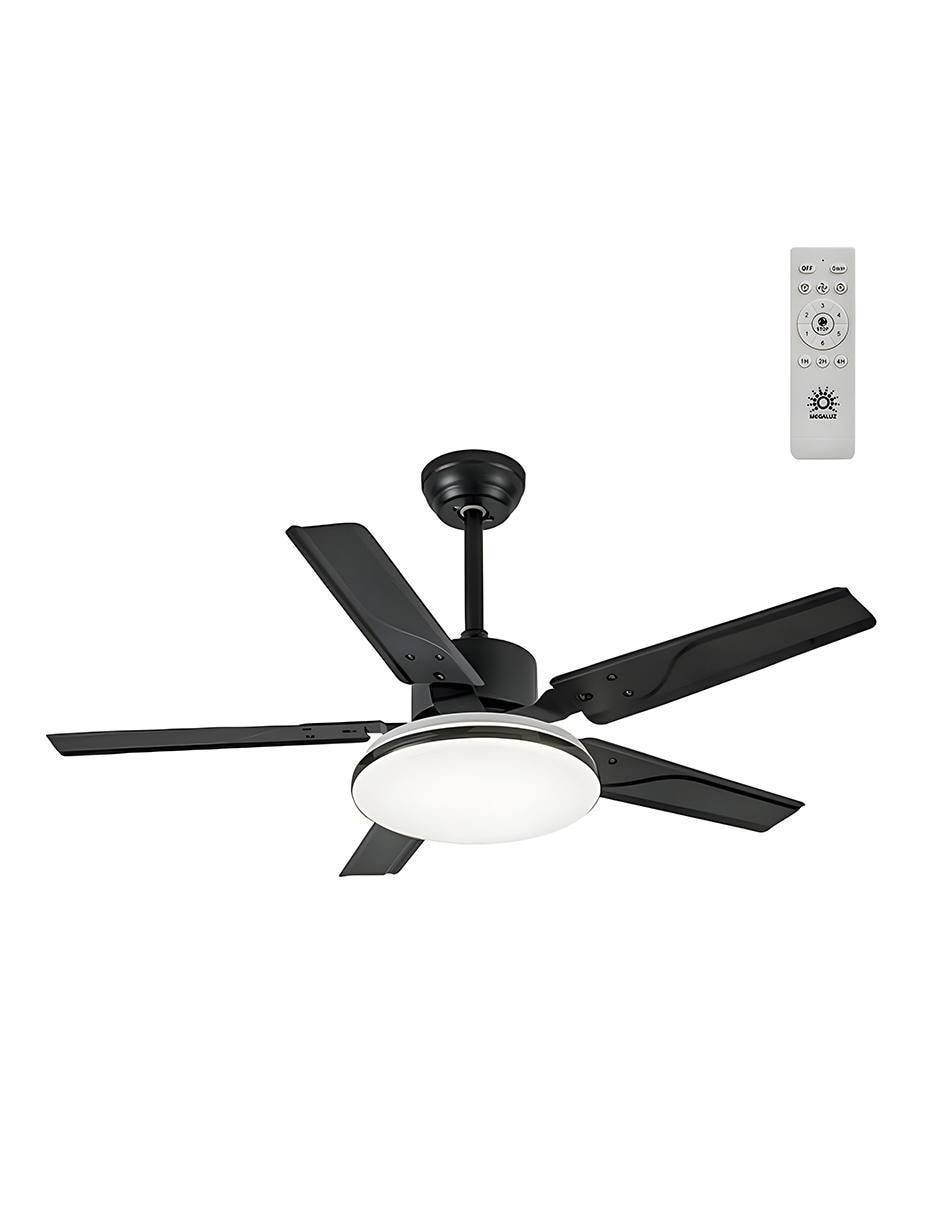VENTILADOR DE TECHO FHM017 MEGA, NEGRO