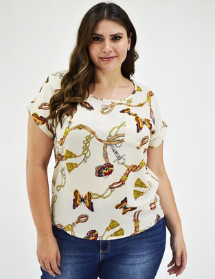 Blusa manga corta para mujer 1