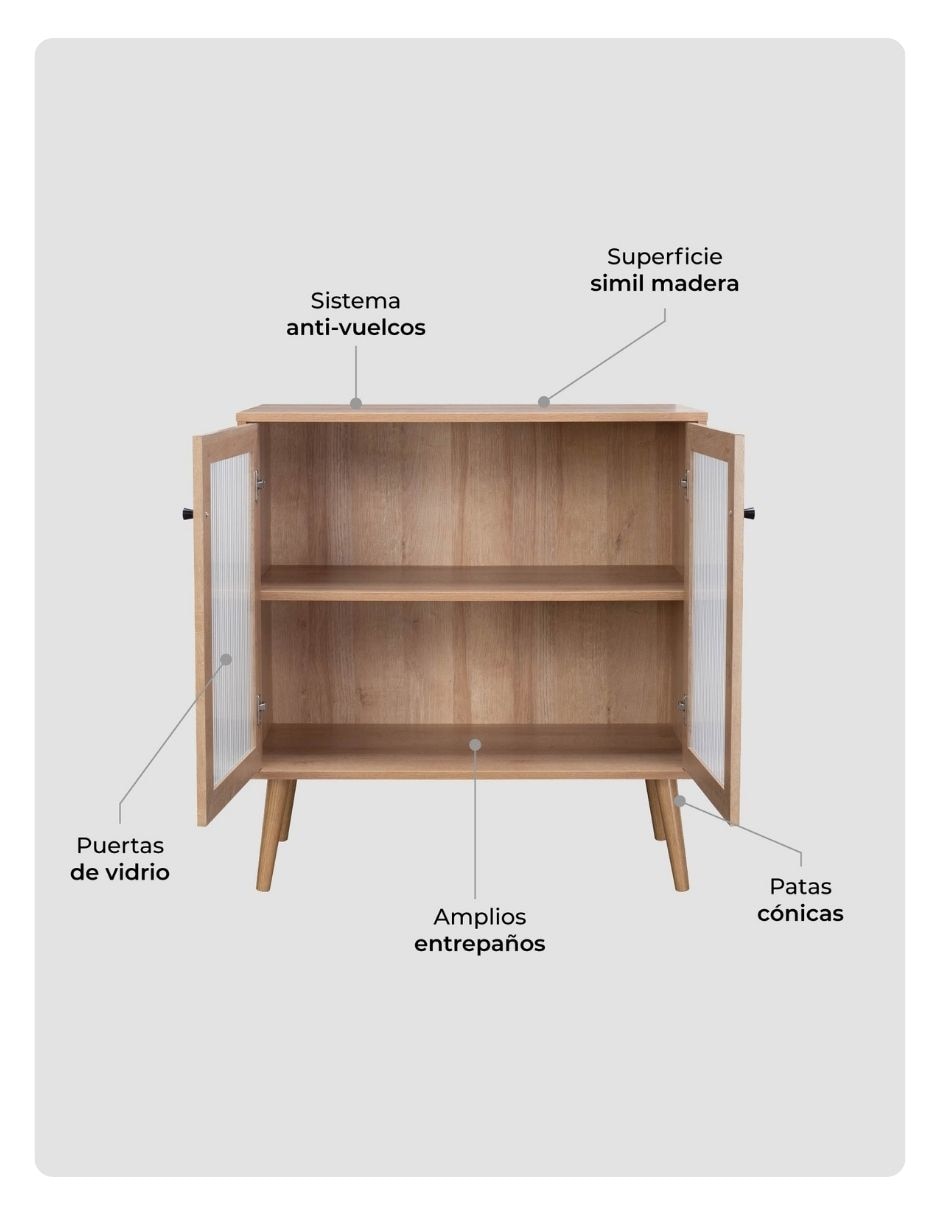 Credenza glass de mdf 7