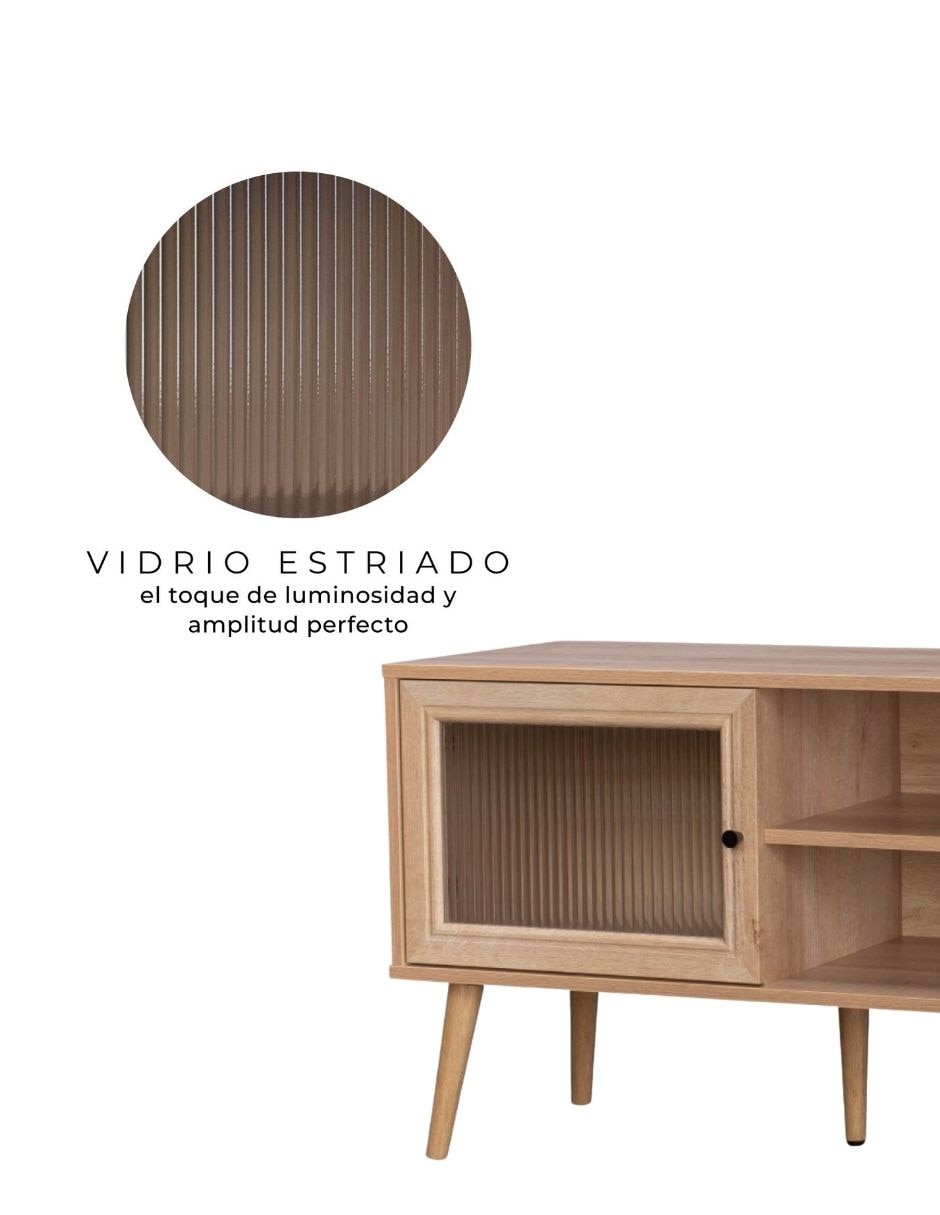 Mueble de TV armable Glass de MDF 8