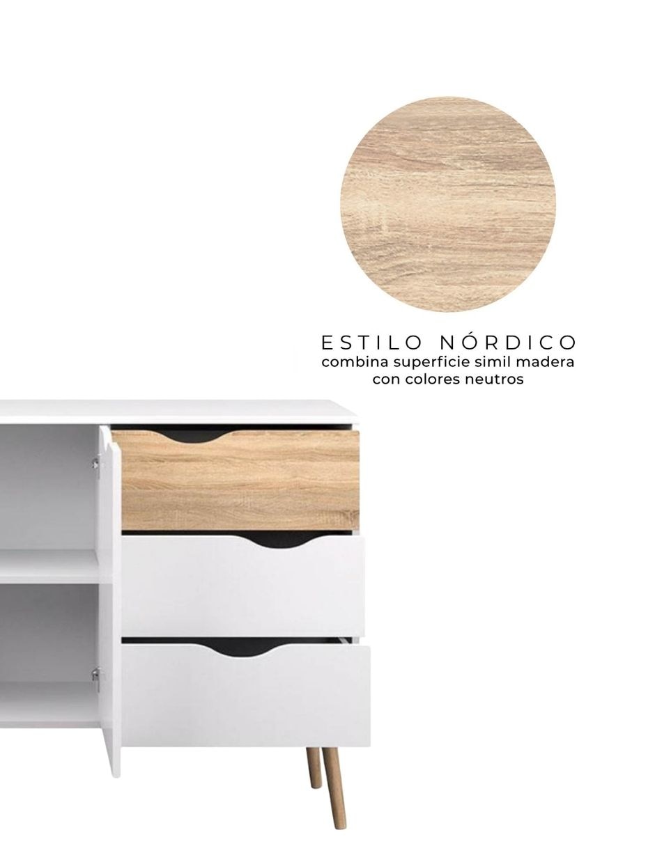 Credenza nórdica de aglomerado 6