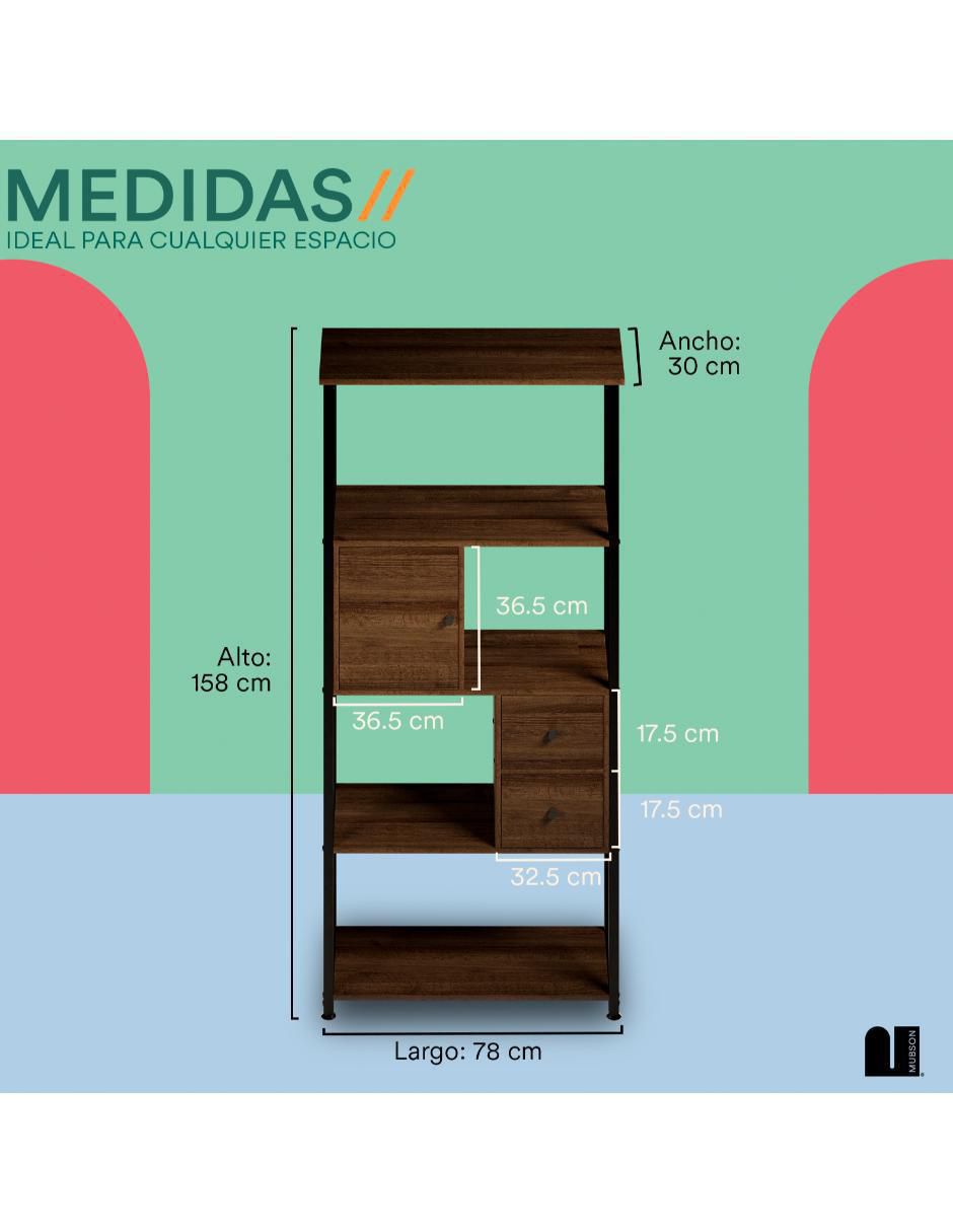 Librero armable de MDF 7
