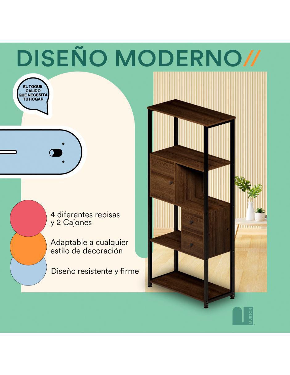 Librero armable de MDF 4