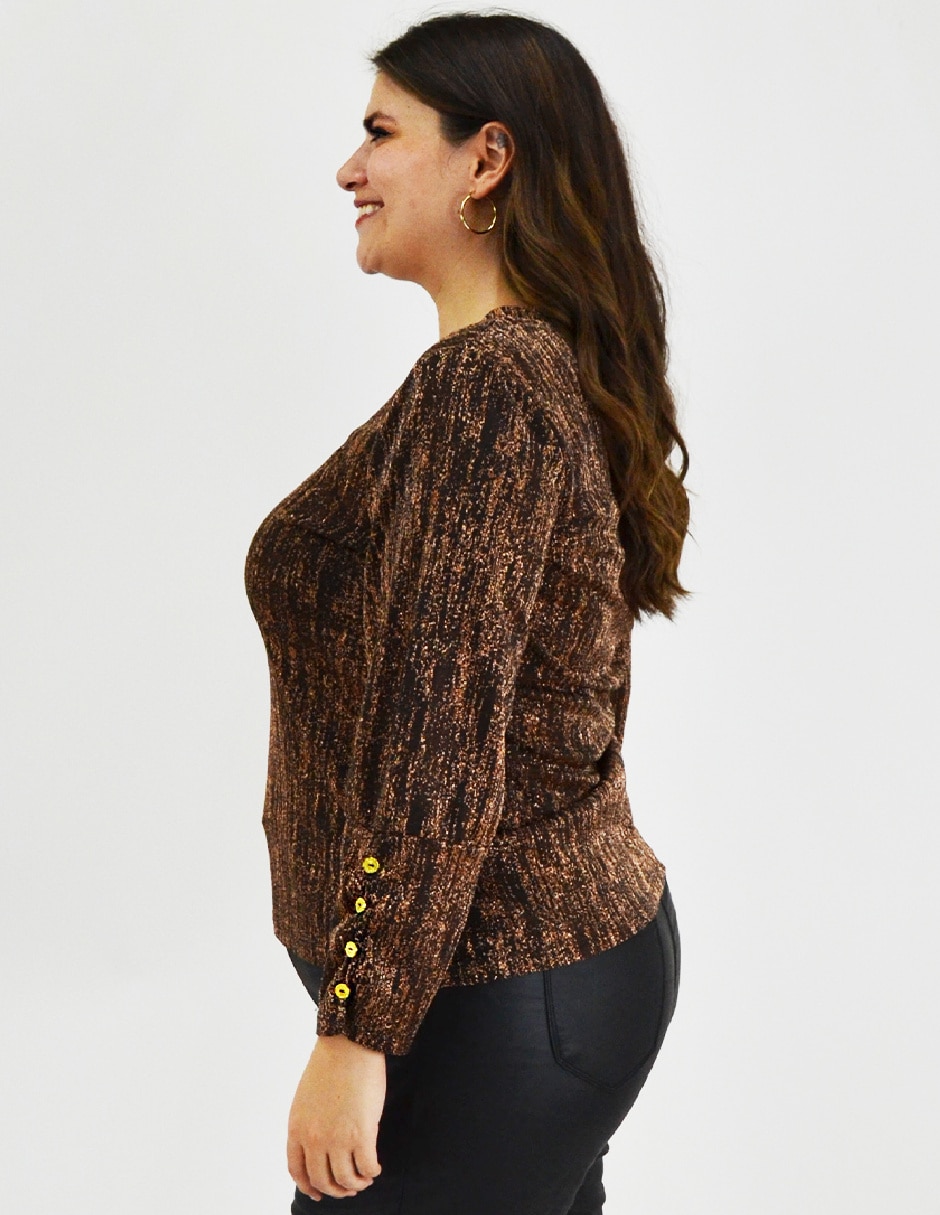 Blusa manga larga para mujer 8