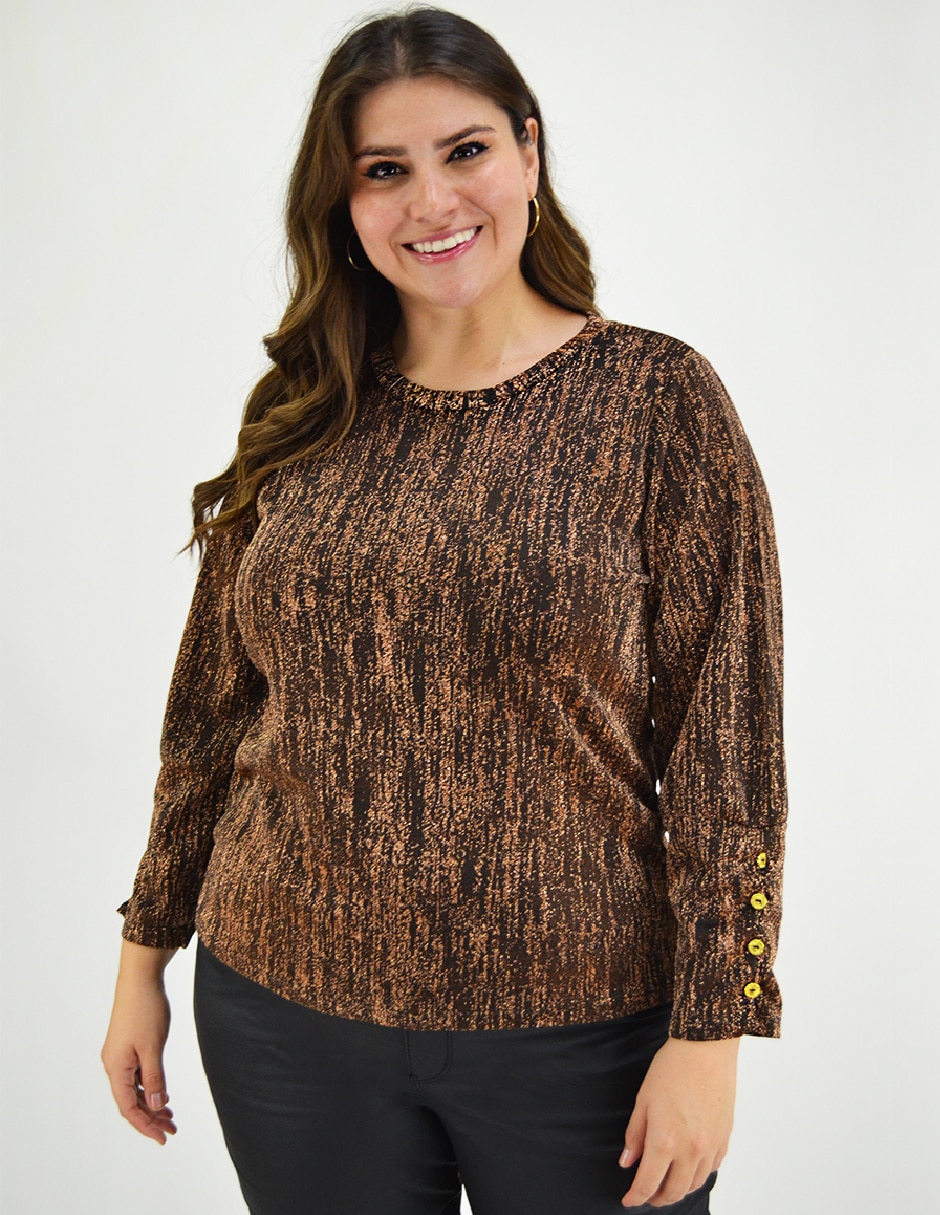 Blusa manga larga para mujer 11