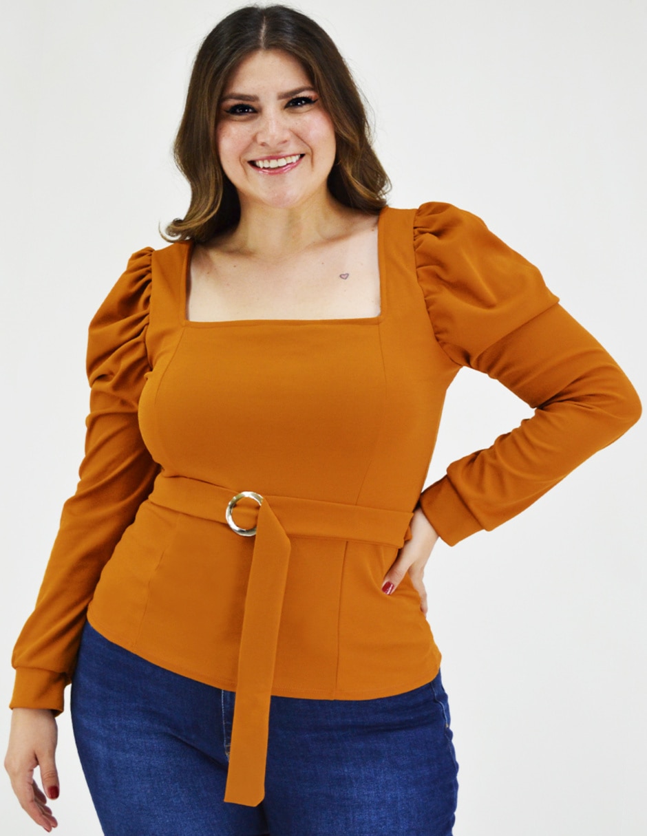 Blusa manga larga para mujer 11