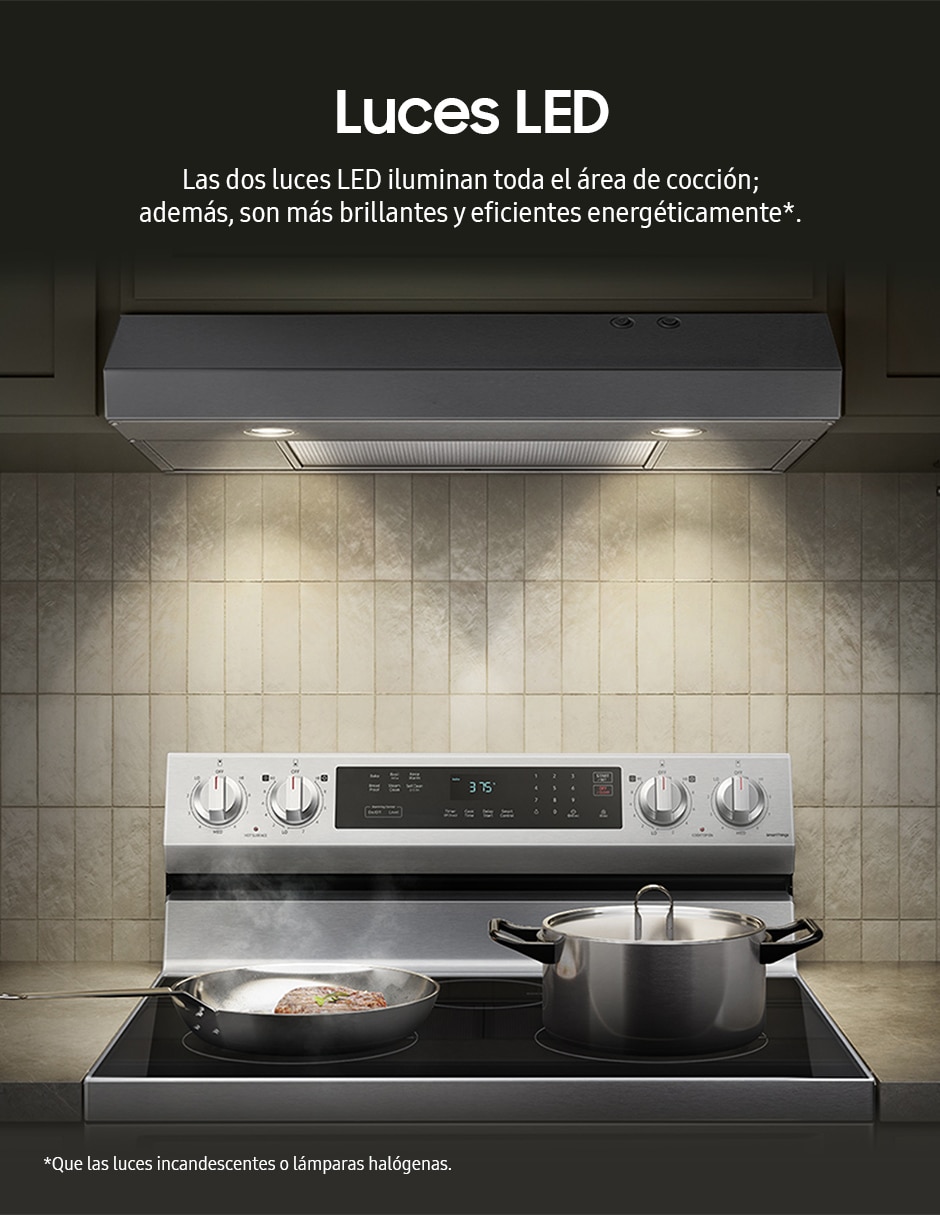 Campana de pared Samsung NK30B3000US/AX de acero inoxidable
