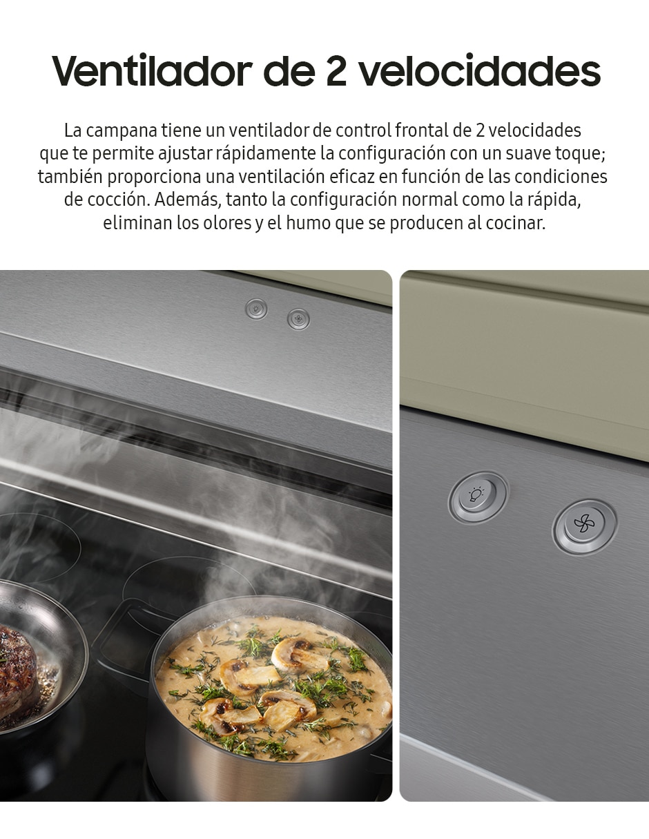 Campana de pared Samsung NK30B3000US/AX de acero inoxidable