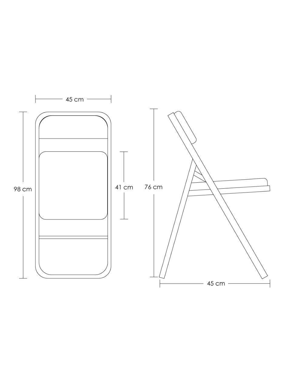 Silla plegable de metal 8