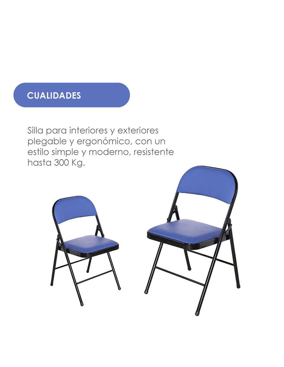 Silla plegable de metal 7