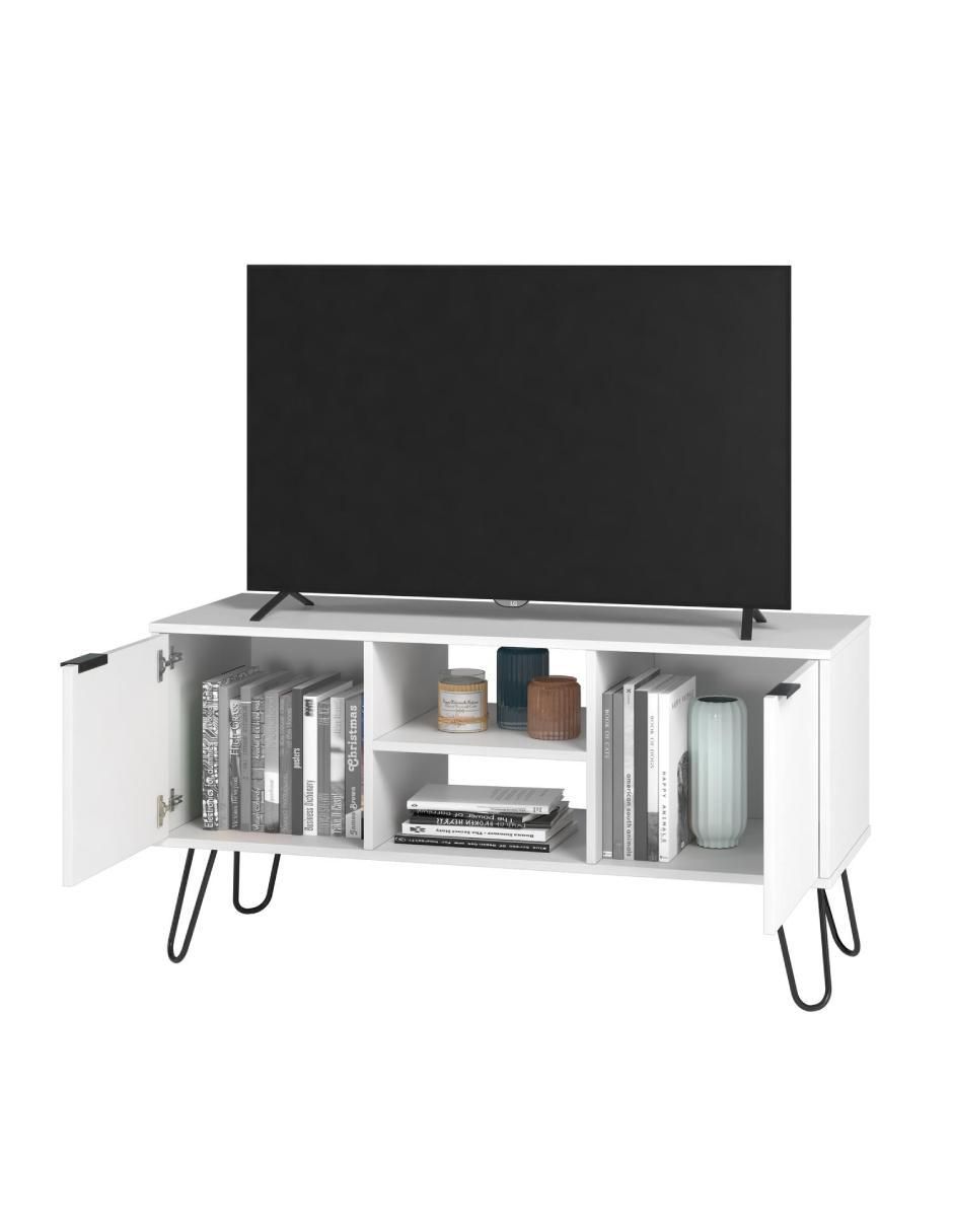 Mueble de TV armable de madera 4
